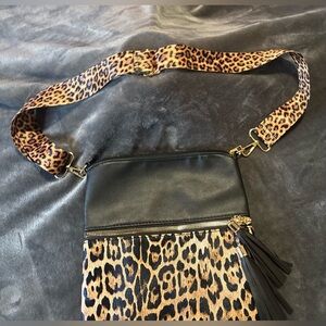 Leopard Print Crossbody Bag